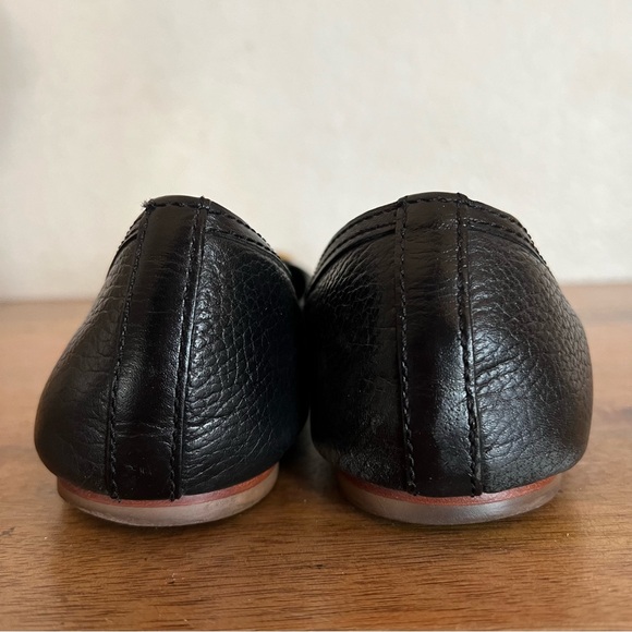 Tory Burch Black Leather Flats Size 10 - Picture 5 of 10